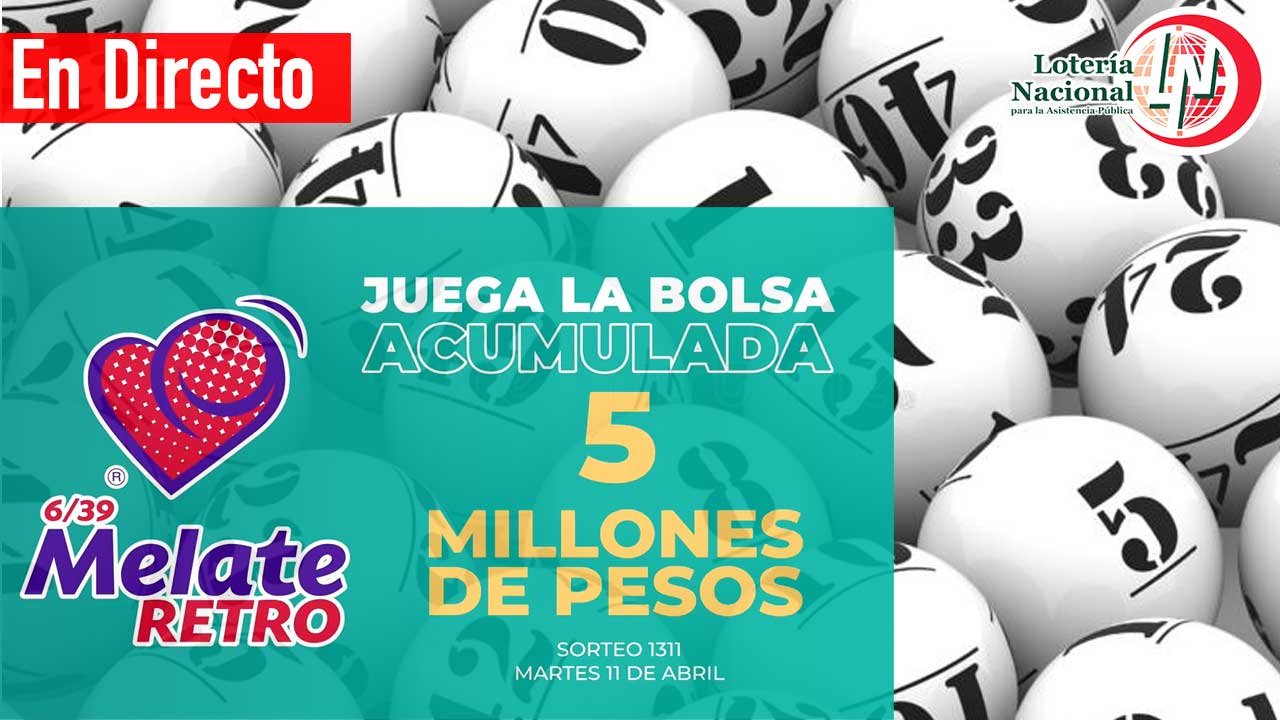 Te compartimos los resultados del melate retro 1311