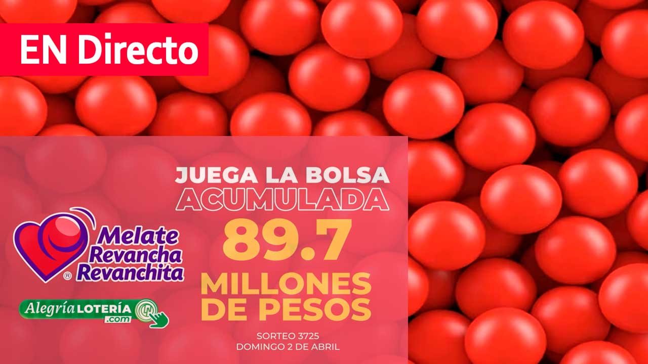 Te compartimos los resultados Melate 3725