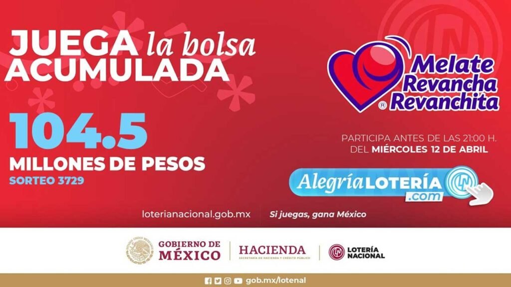 Checa los ganadores melate revancha y revanchita 3729 con pdf