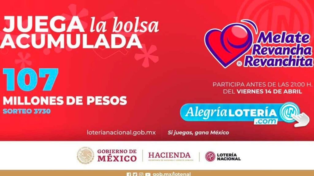 Sigue los resultados del melate del viernes