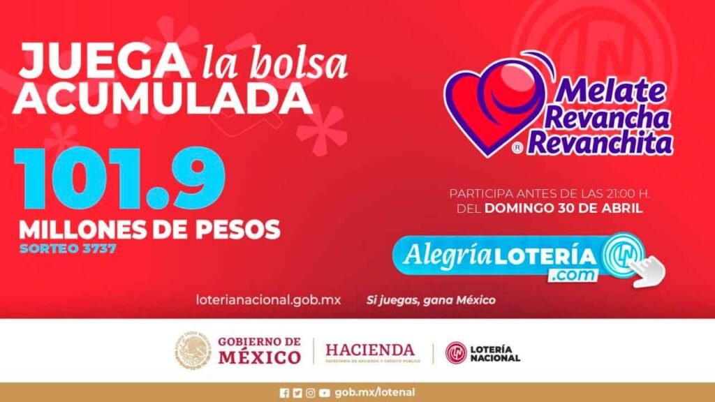 Este melate se juega por 101 millones de pesos