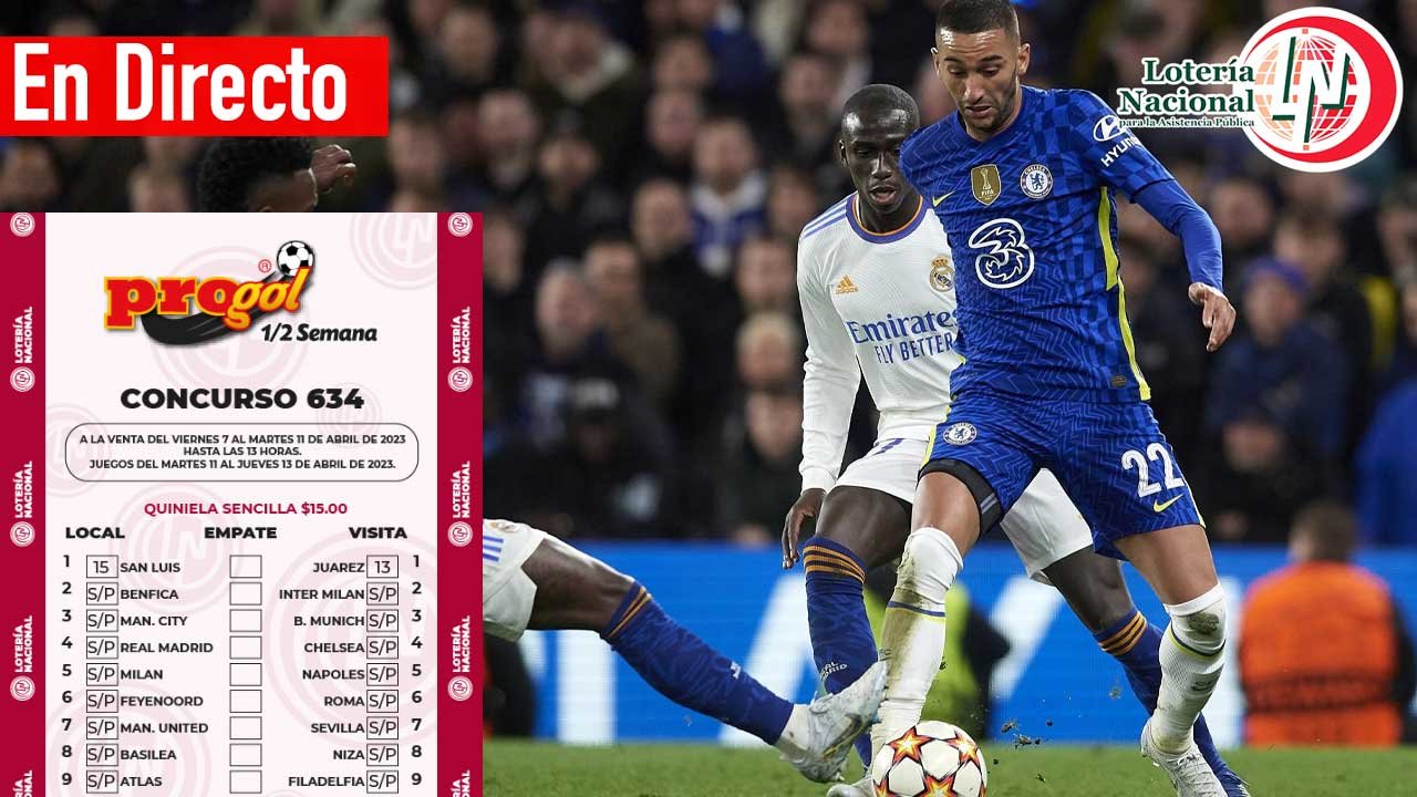 Resultados de progol media semana 634