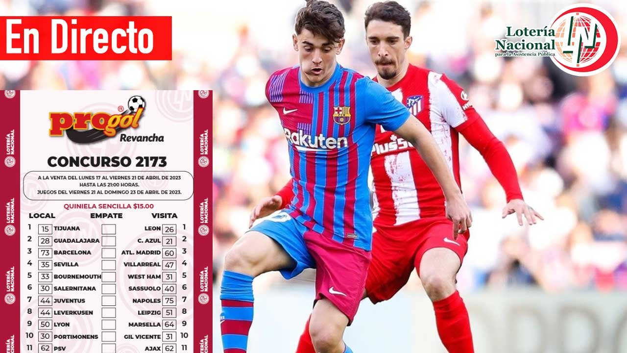 Te compartimos los resultados progol 2173