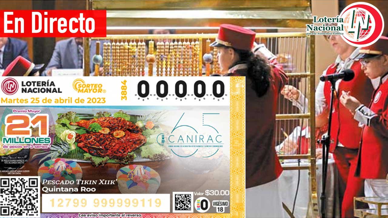 Te compartimos los resultados sorteo mayor 3884