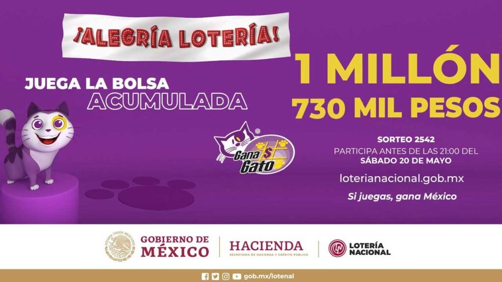 Resultados Gana Gato 2542 sábado 20 de mayo de 2023: En vivo 2 Se juega por más de un millón de pesos
