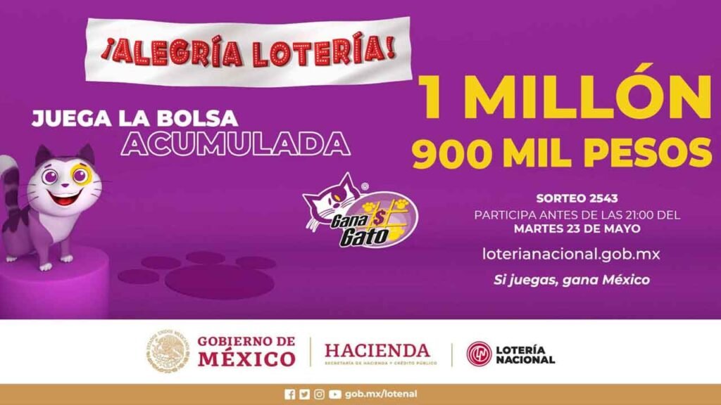 Resultados Gana Gato 2543 martes 23 de mayo de 2023: En vivo 2 Se juega el gana gato por 1.9 millones de pesos