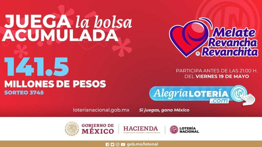 Checa los premios del melate 3745