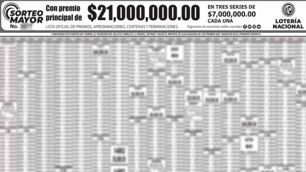 Checa a los ganadores del sorteo en pdf