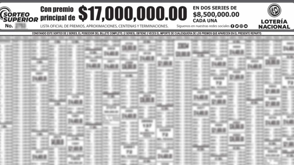 Resultados Sorteo Superior 2762 PDF hoy 5 de mayo 2023 en vivo 1 Checa a los ganadores del sorteo superior en pdf