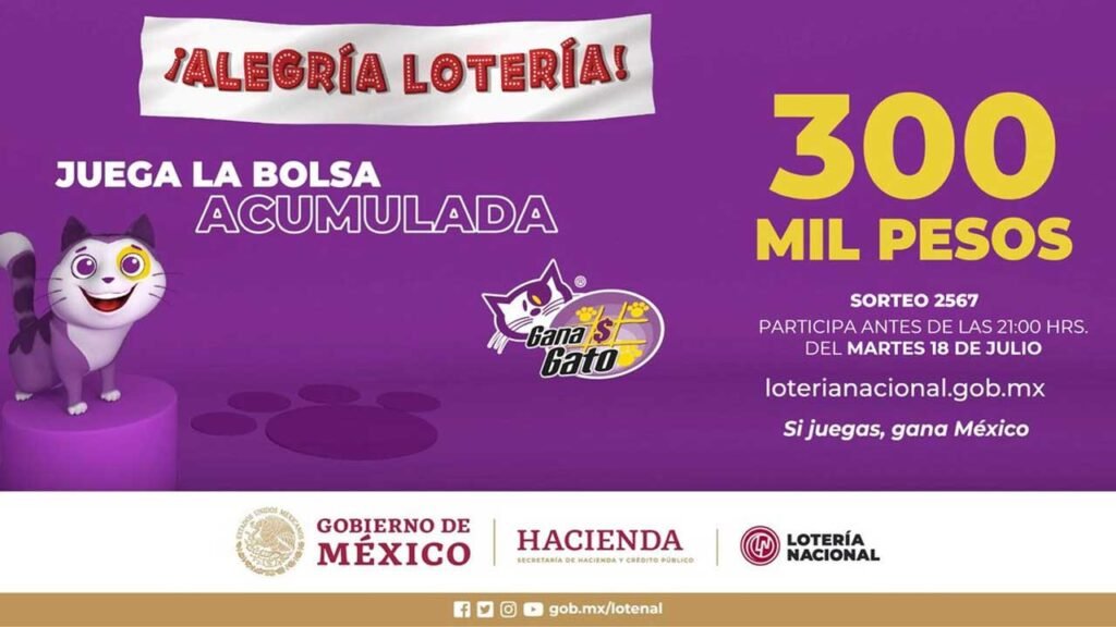 Resultados Gana Gato 2567 martes 18 de julio de 2023: En vivo 2 Este gana gato juega por miles de pesos