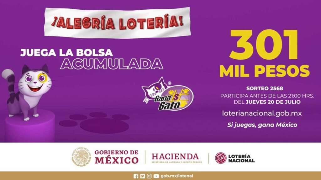 Resultados Gana Gato 2568 jueves 20 de julio de 2023: En vivo 2 Este gana gato se juega por miles de pesos