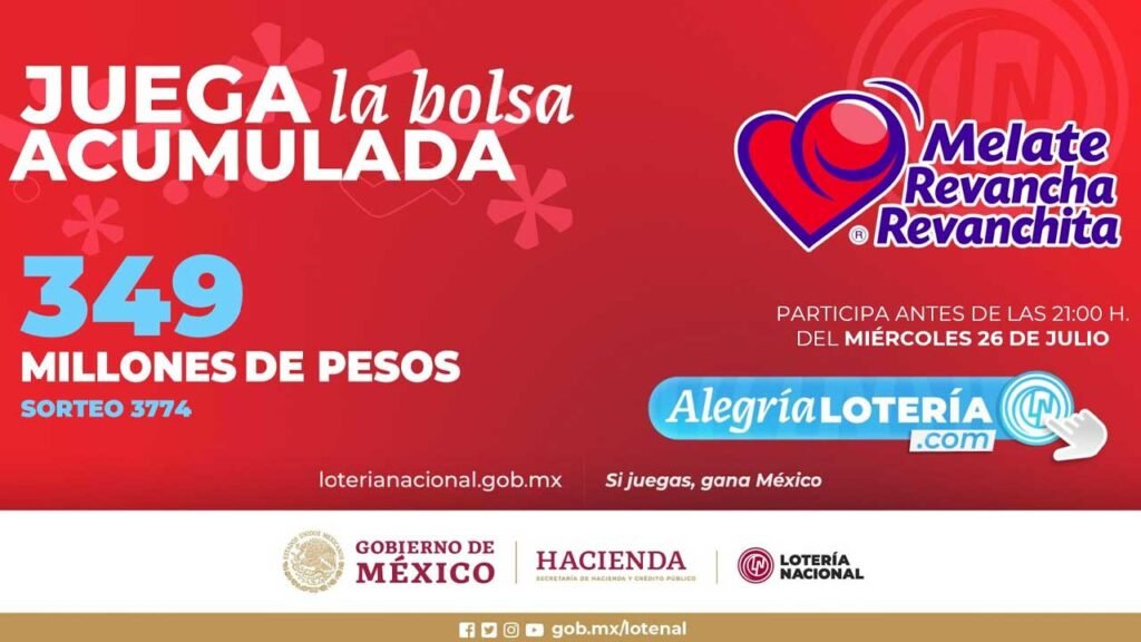 Este melate se juega por millones de pesos