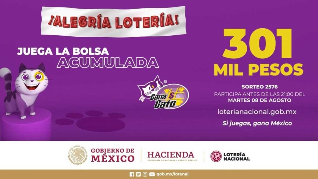 Resultados Gana Gato 2576 Martes 8 de agosto de 2023: En vivo 2 Este gana gato se juega por miles de pesos