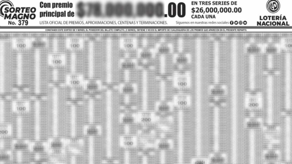 Este sorteo magno juega por miles de pesos