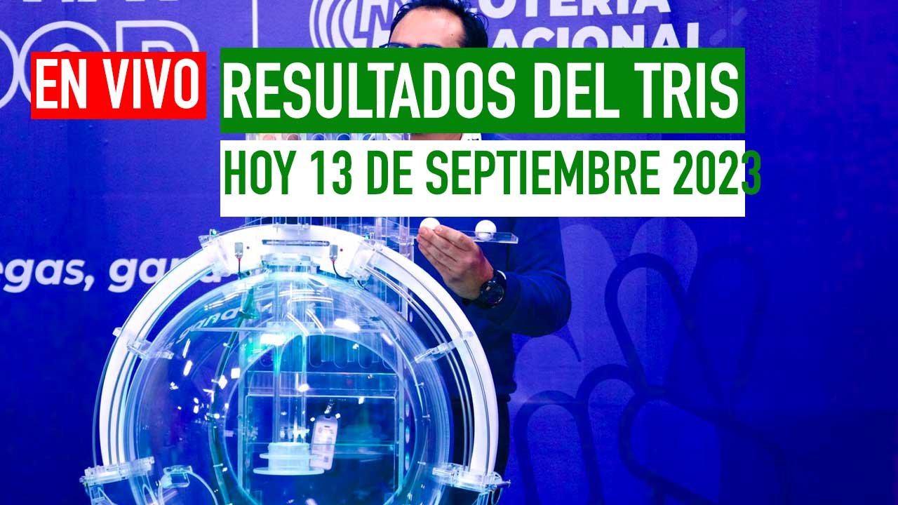 Resultados Tris hoy 13 de septiembre 2023: Lista de Premios 1 Te compartimos los ganadores del tris