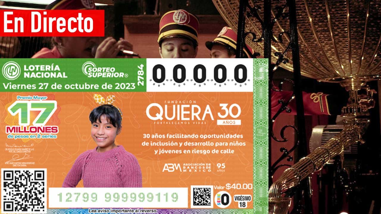 Sigue los premios en vivo del sorteo superior