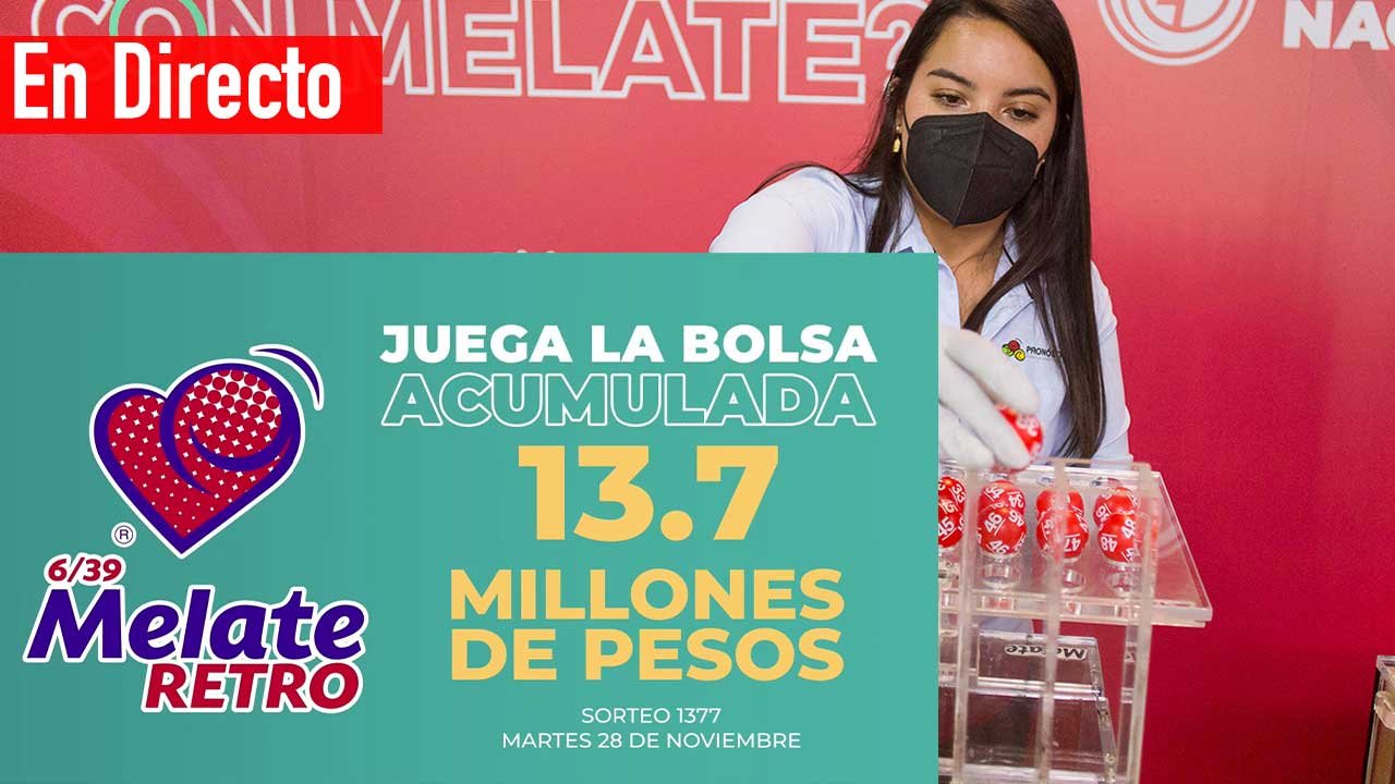 Te compartimos los Resultados Melate Retro 1377