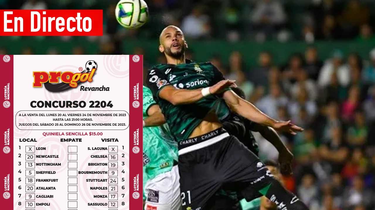 Todos los marcadores del progol
