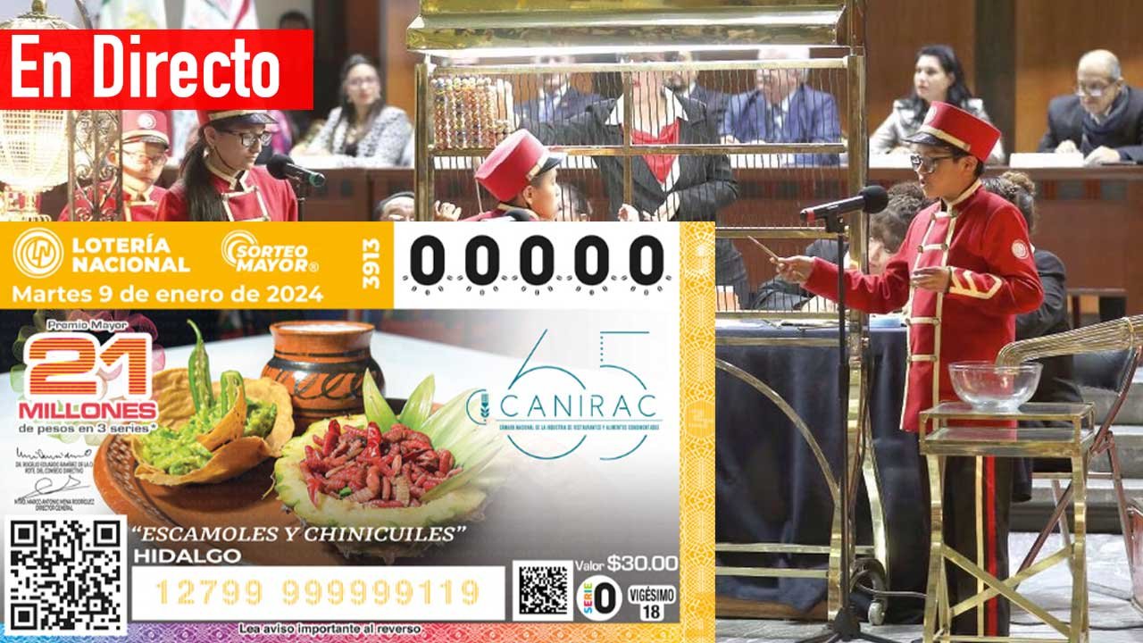 Resultados Sorteo Mayor 3913 PDF hoy 9 de enero de 2024 10 Checa los premios del sorteo mayor