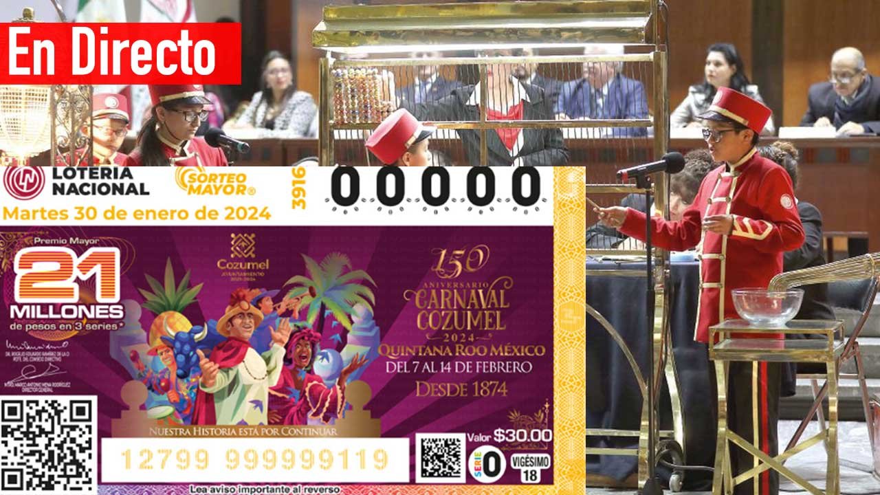 Resultados Sorteo Mayor 3916 PDF hoy 30 de enero de 2024 8 Checa los premios del sorteo mayor