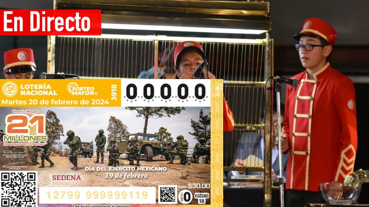 Resultados Sorteo Mayor 3918 PDF hoy 20 de febrero de 2024 6 Estos son los premiso de la lotería nacional