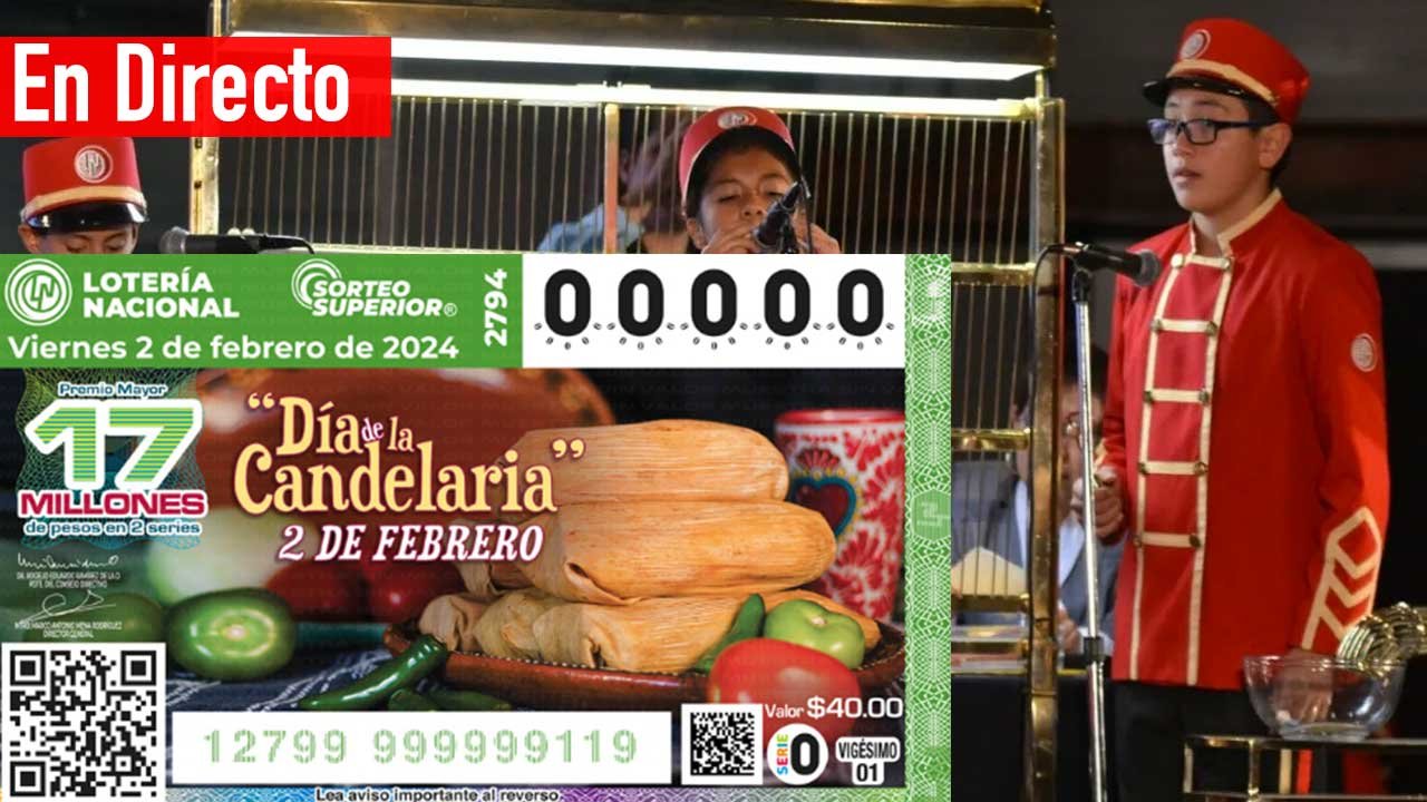 Checa los premios del sorteo superior