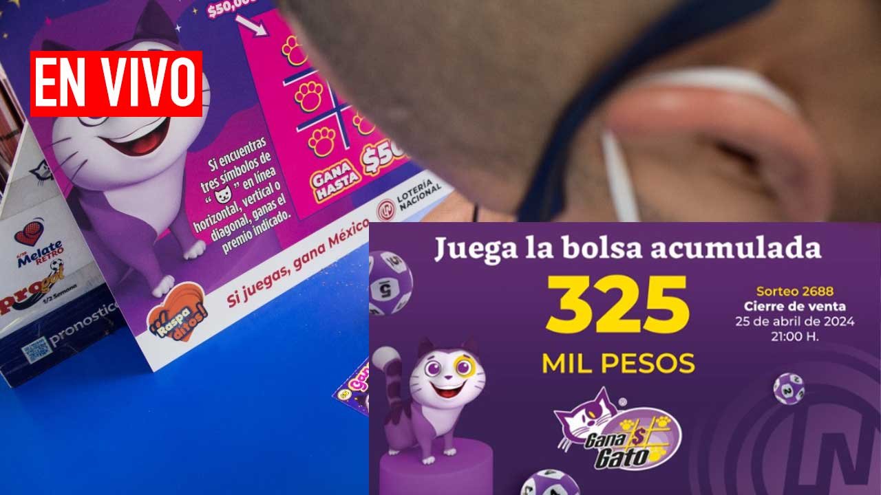 Llegan los resultados Gana Gato 2688 hoy 25 de abril 2024 en vivo