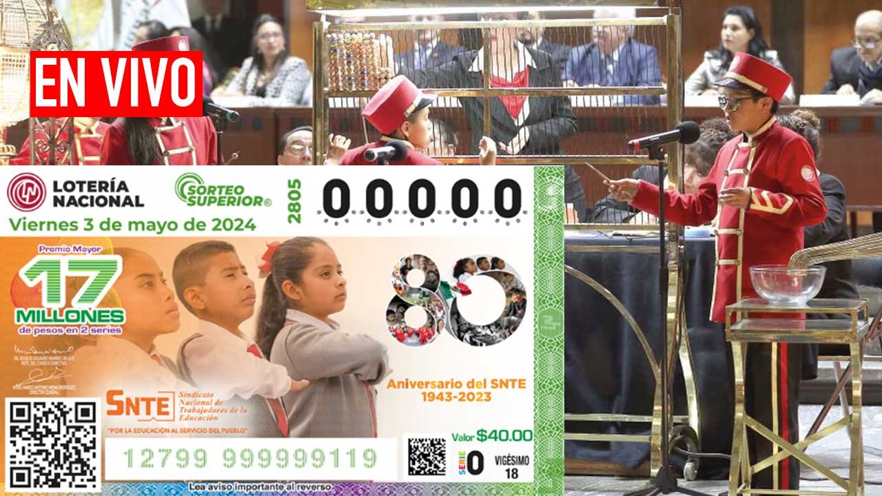 Aquí los resultados Sorteo Superior 2805 PDF 3 de mayo 2024