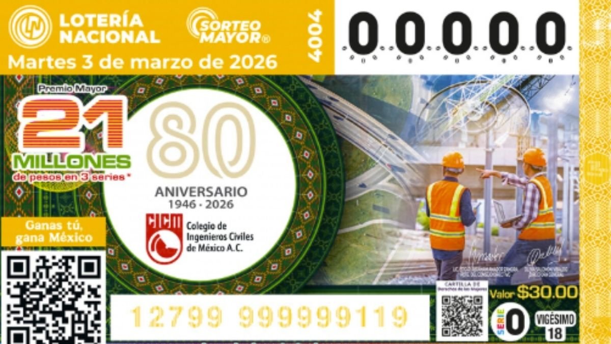 Resultados del Sorteo Mayor 4004 del 3 de marzo de 2026 con premio mayor y lista en PDF