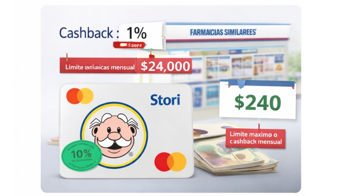 cashback tarjeta simi stori limite mensual 240 pesos